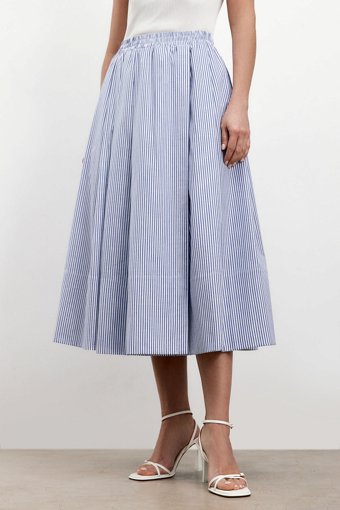 Юбка-миди в полоску