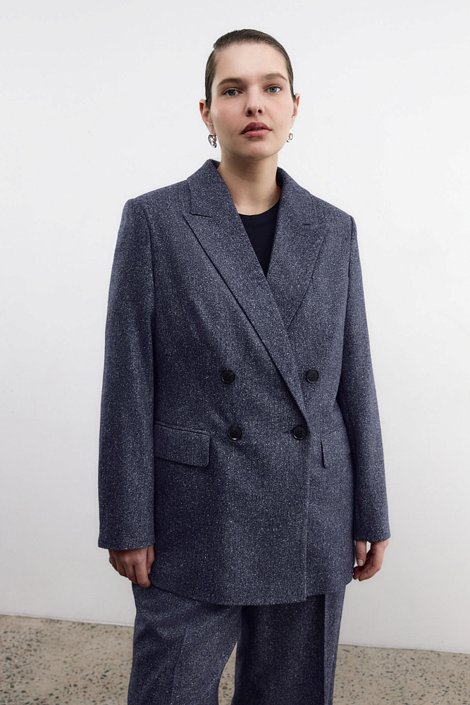 Жакет твидовый
