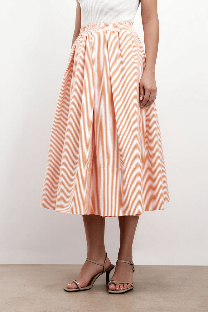 Юбка-миди в полоску